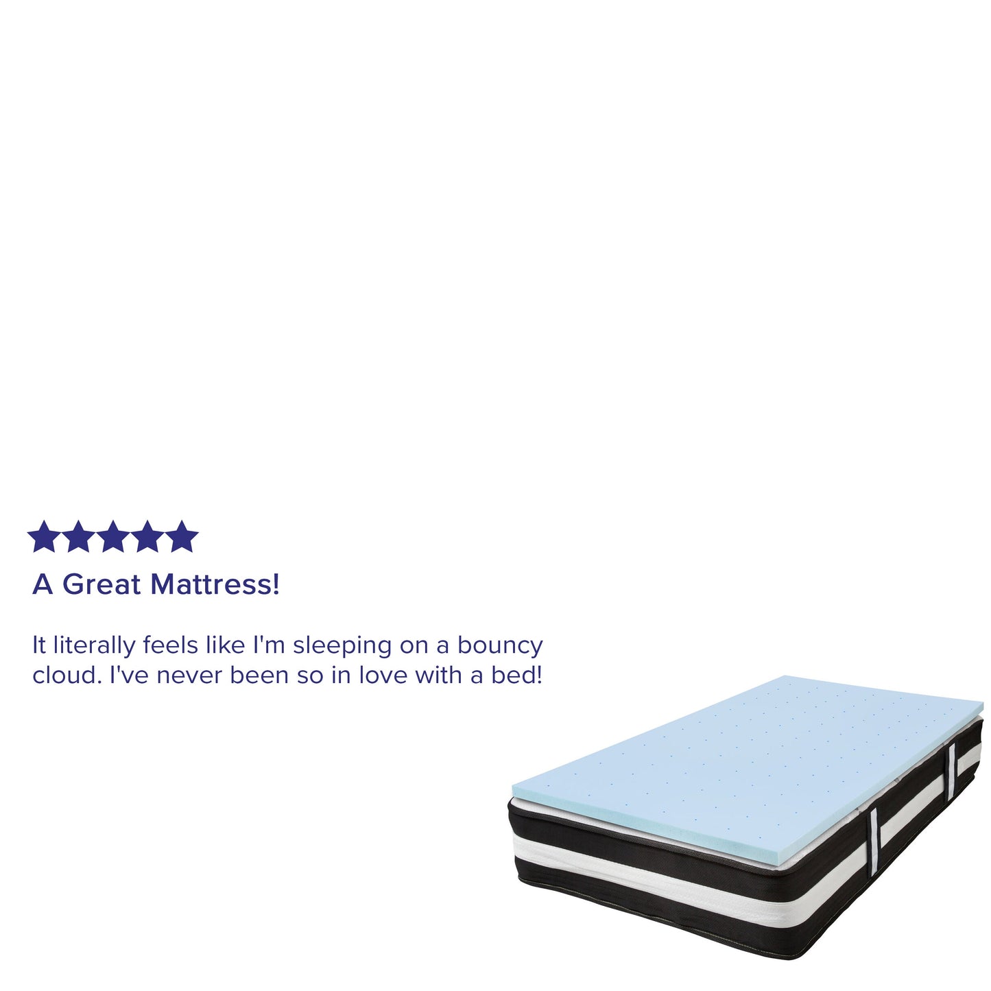 12" Mattress and Topper Bundle CL-E230P-2M35-T-GG