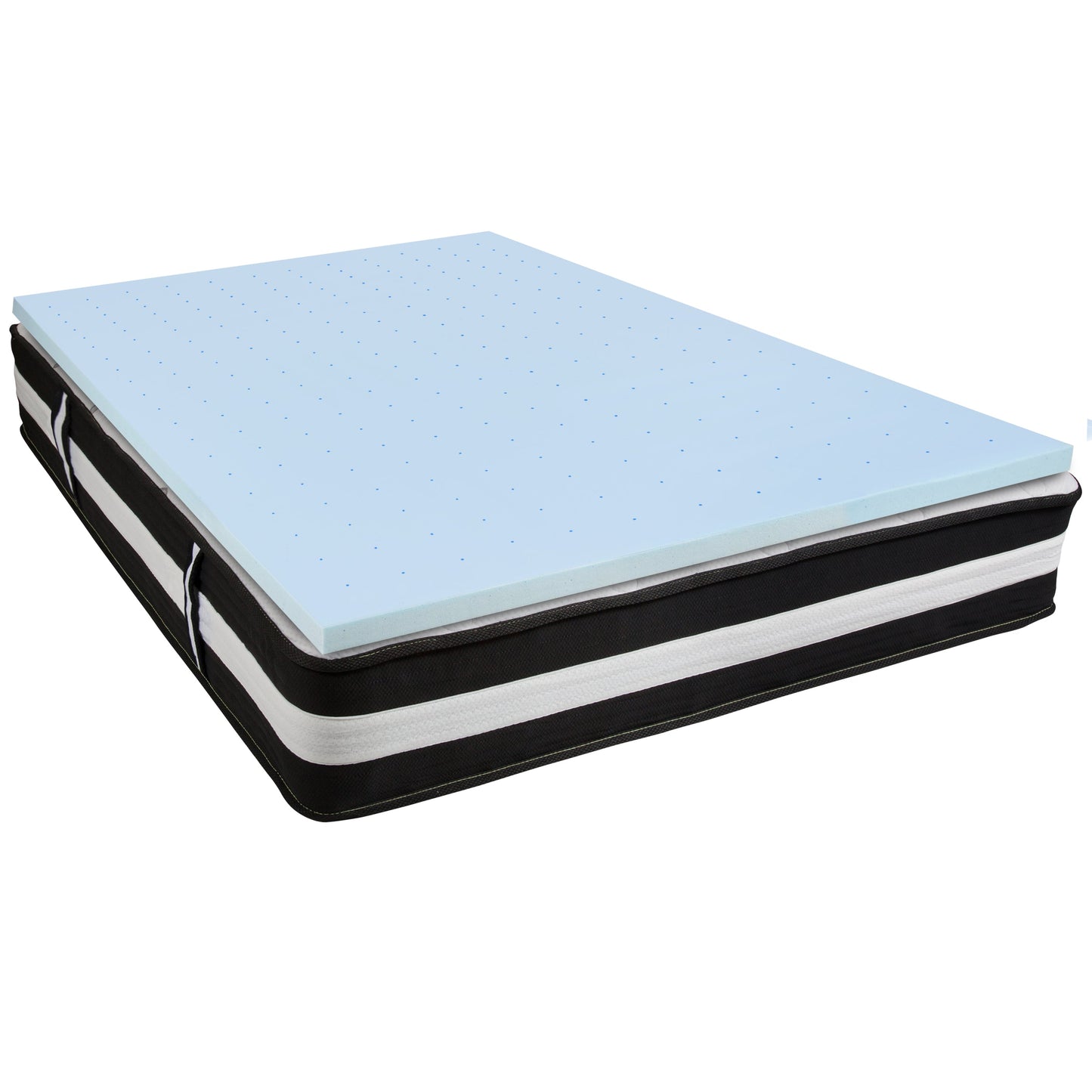 12" Mattress and Topper Bundle CL-E230P-3M35-Q-GG