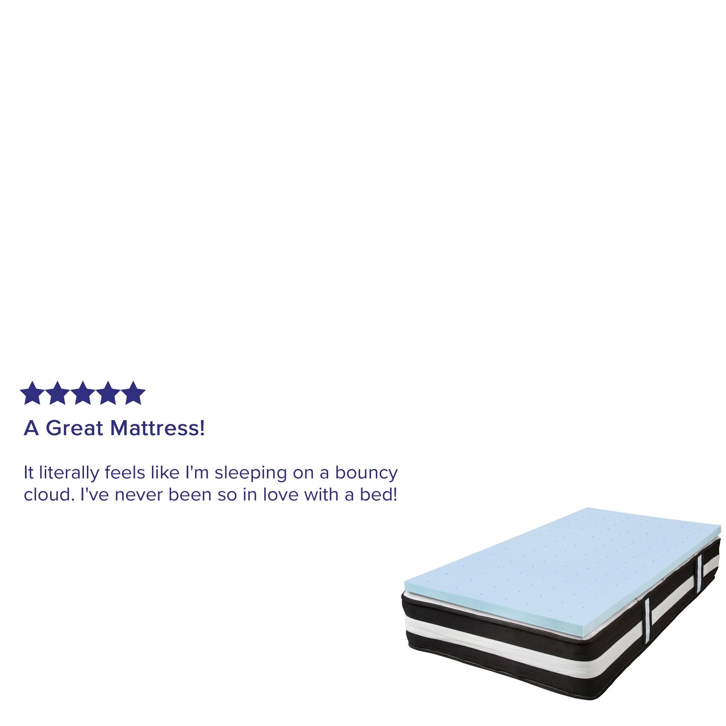 12" Mattress and Topper Bundle CL-E230P-3M35-T-GG