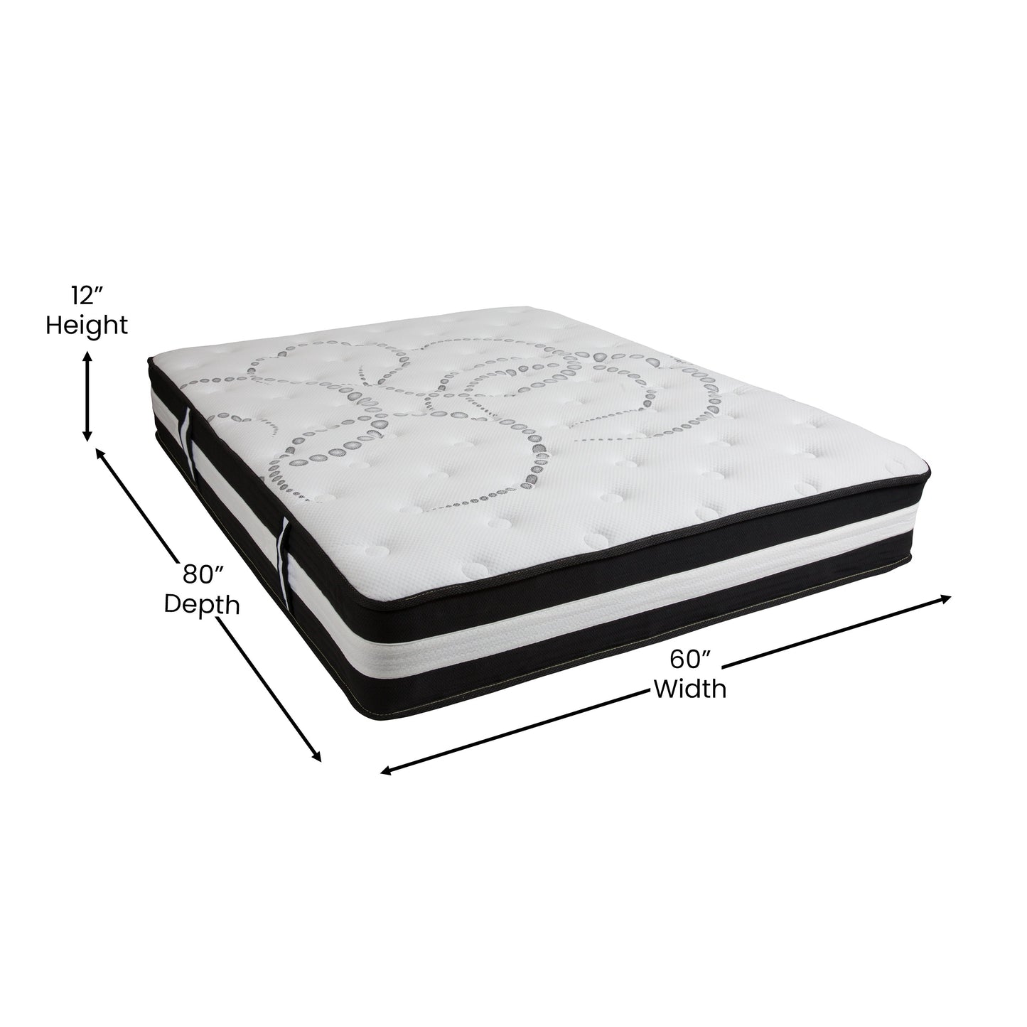 12in Pocket Mattress-Queen CL-E230P-R-Q-GG