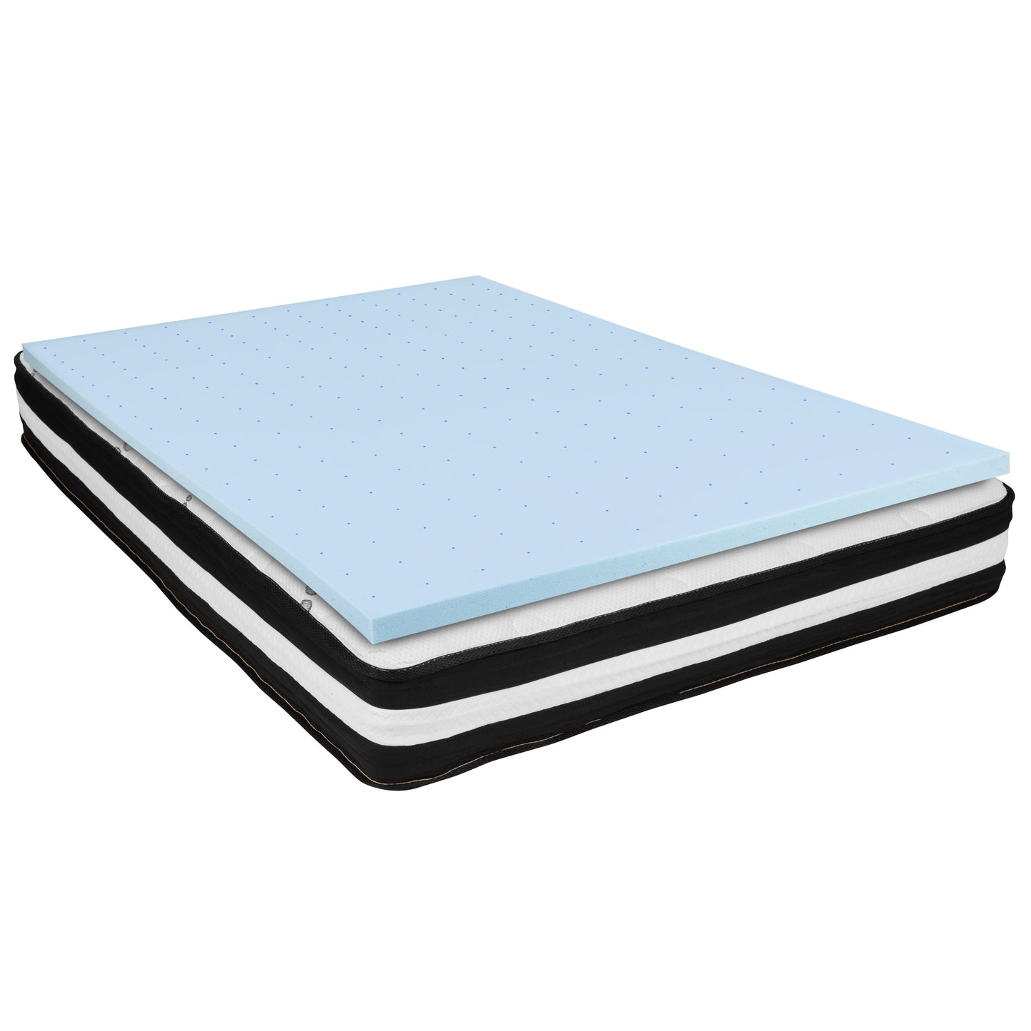 10" Mattress and Topper Bundle CL-E230P10-2M35-F-GG