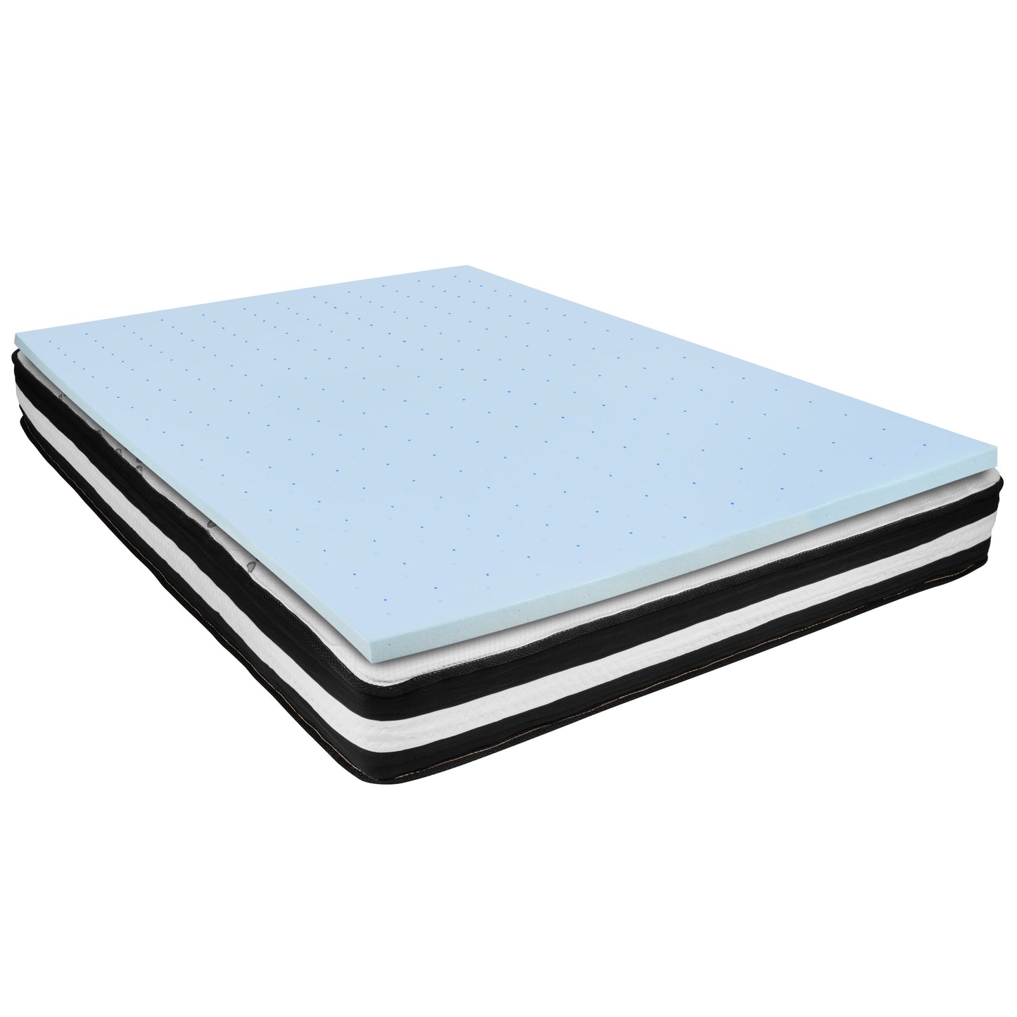 10" Mattress and Topper Bundle CL-E230P10-2M35-Q-GG