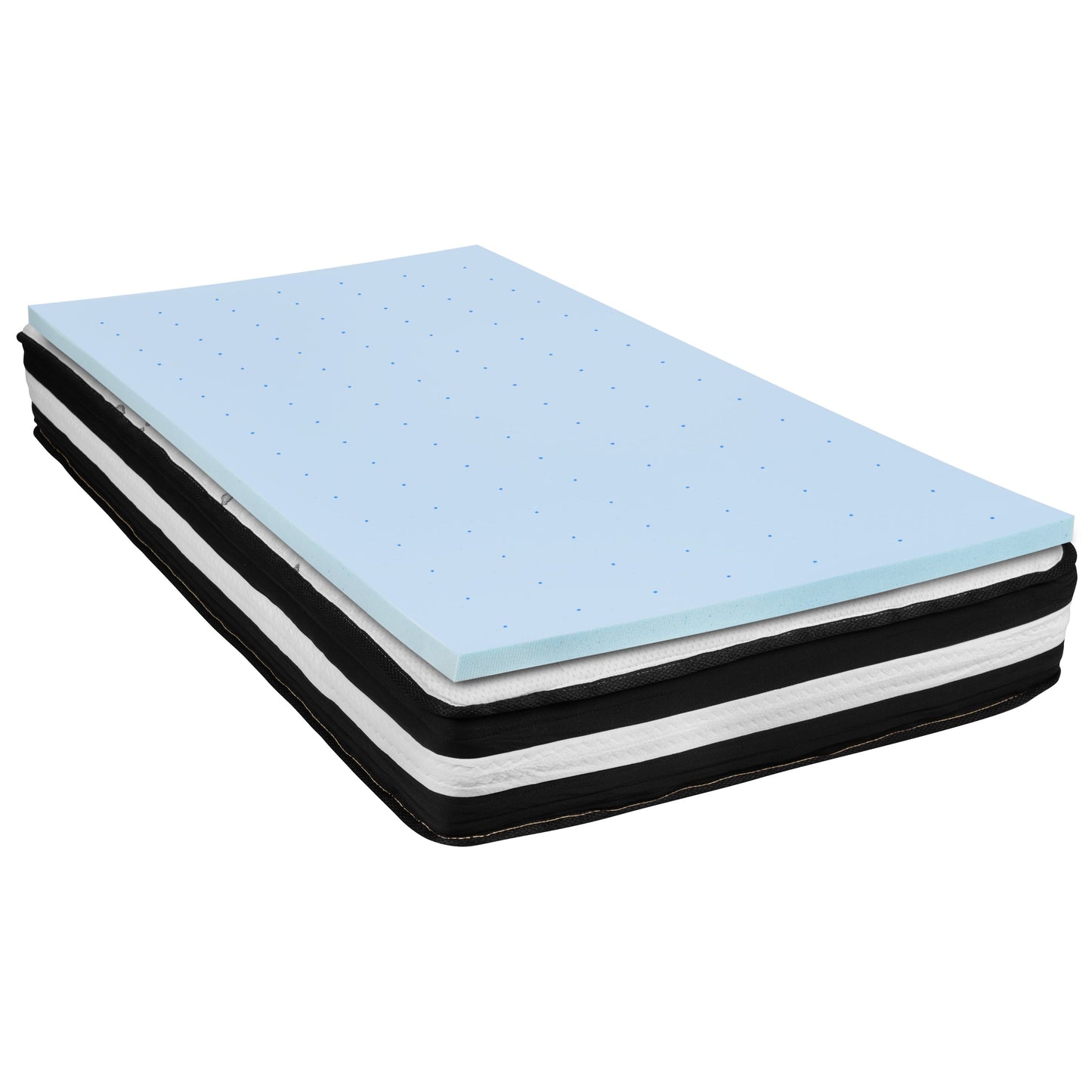 10" Mattress and Topper Bundle CL-E230P10-2M35-T-GG