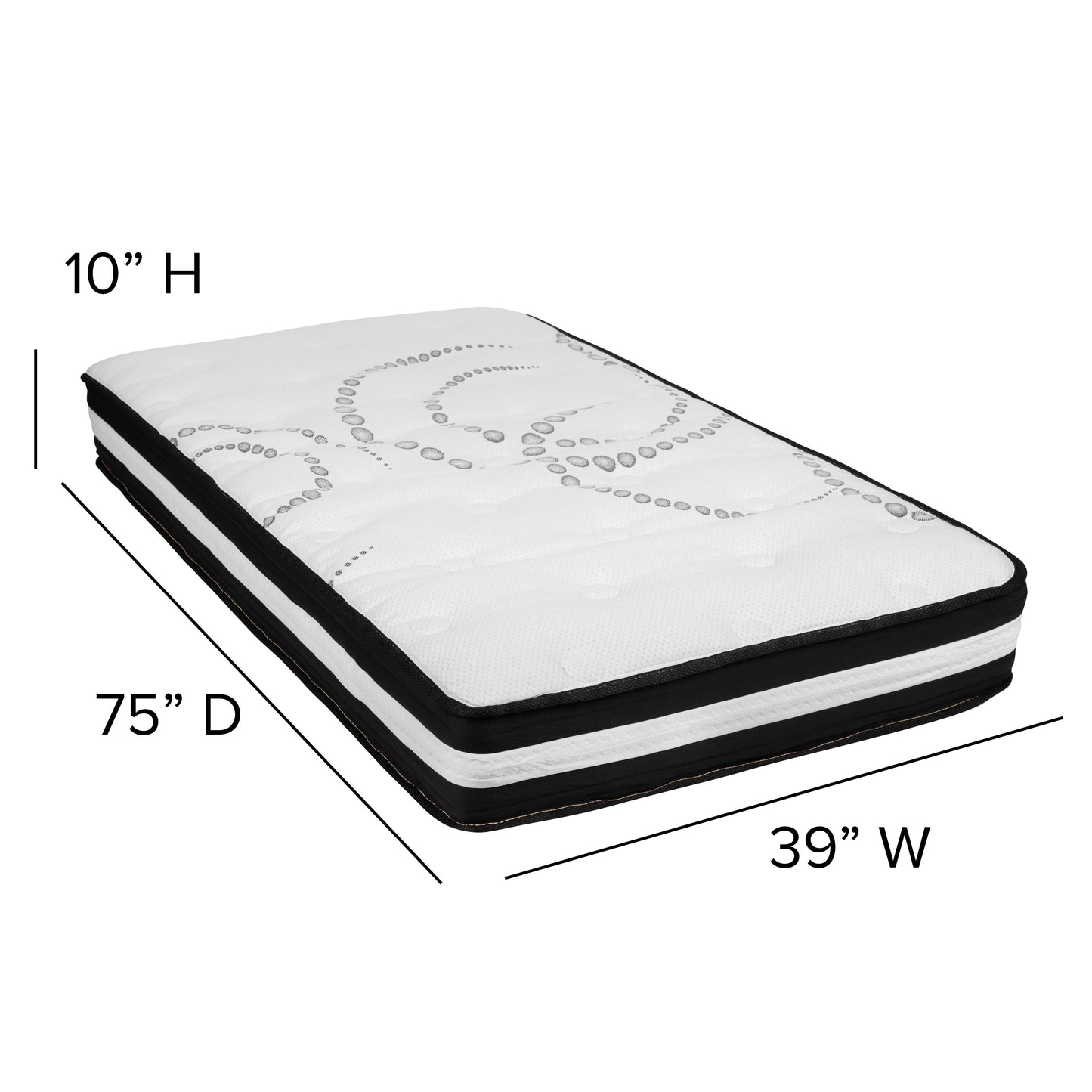 10" Mattress and Topper Bundle CL-E230P10-2M35-T-GG