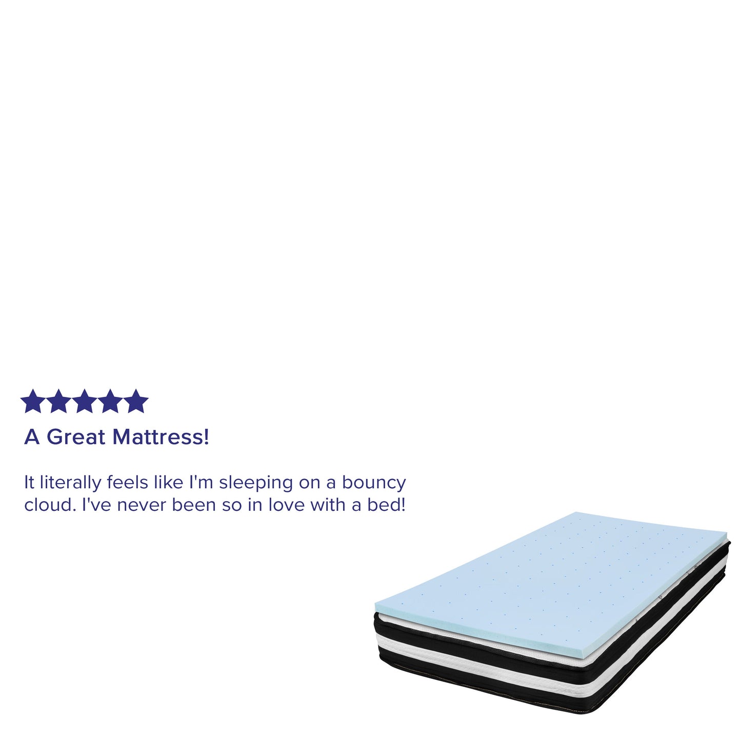 10" Mattress and Topper Bundle CL-E230P10-2M35-T-GG