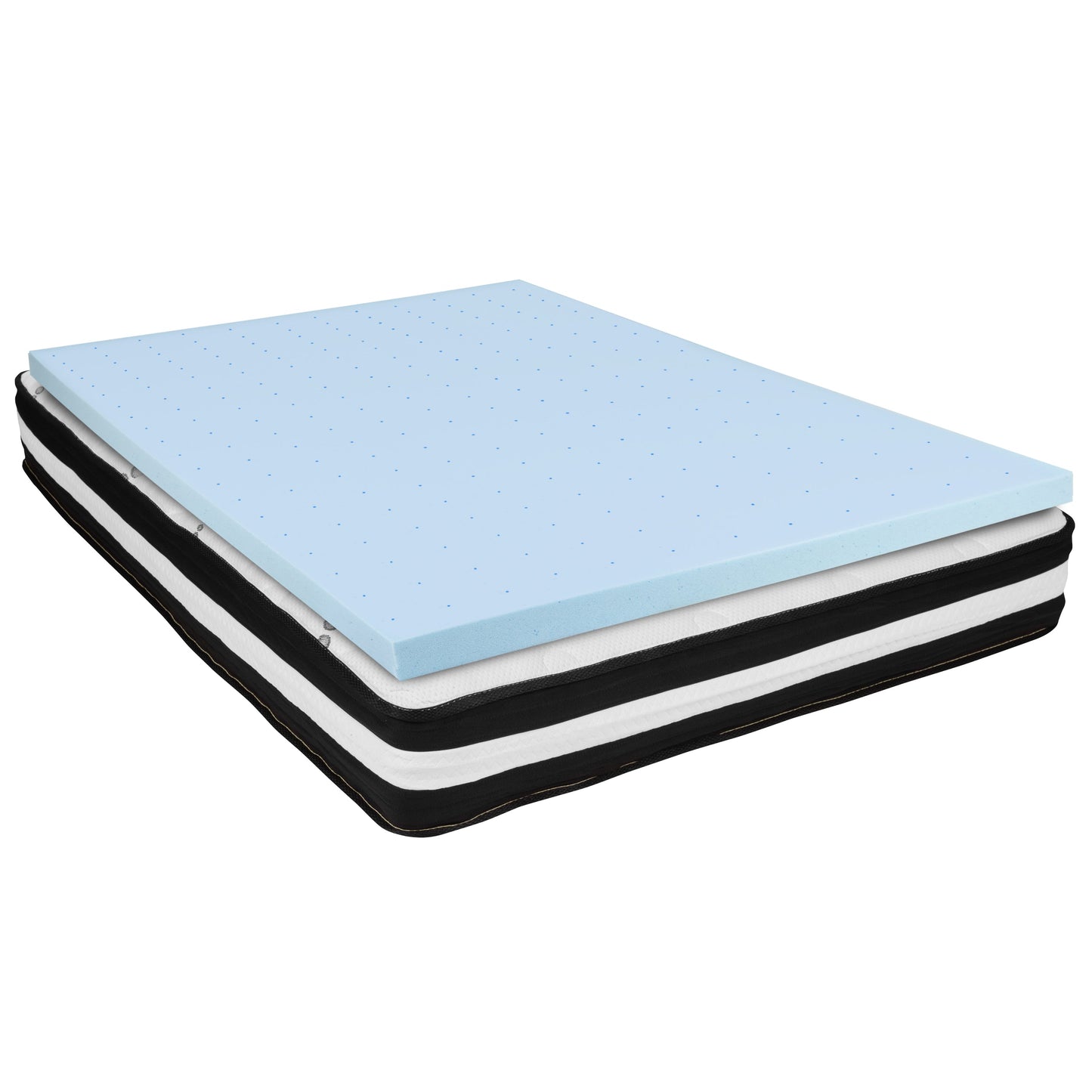 10" Mattress and Topper Bundle CL-E230P10-3M35-F-GG