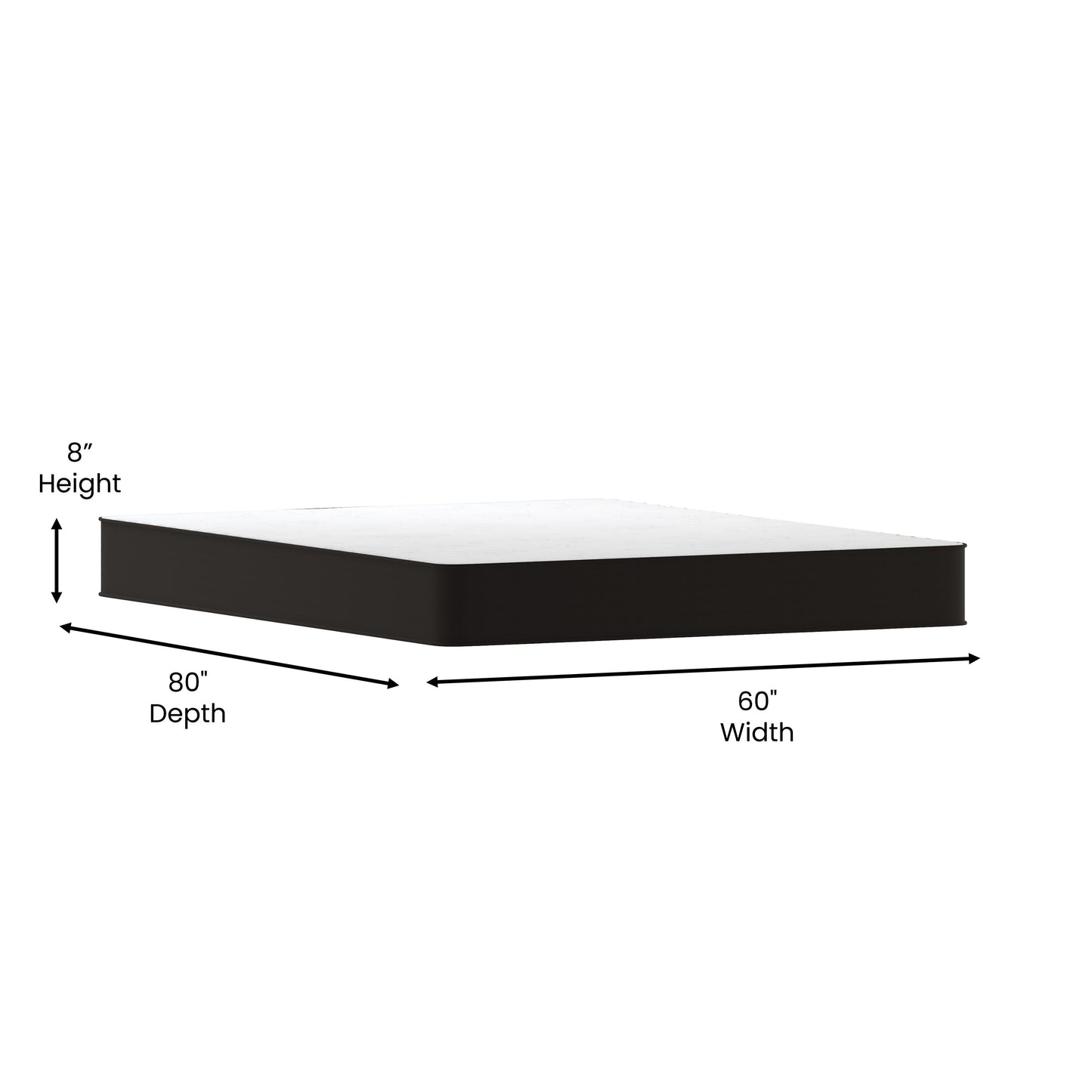 8 Inch Queen Hybrid Mattress CL-E238-B-Q-GG