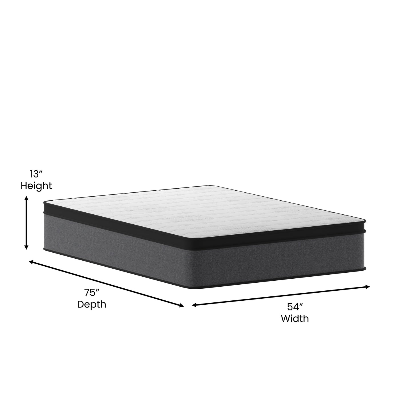 Full Euro Top Hybrid Mattress CL-ET232-13-F-GG