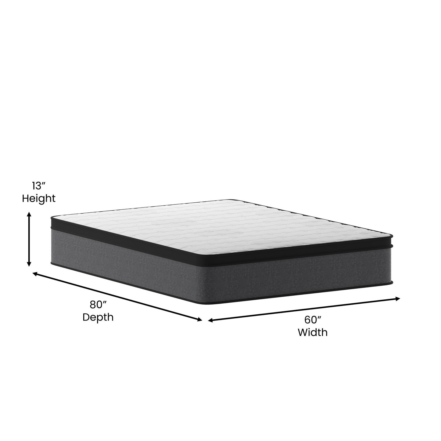 Queen Euro Top Hybrid Mattress CL-ET232-13-Q-GG