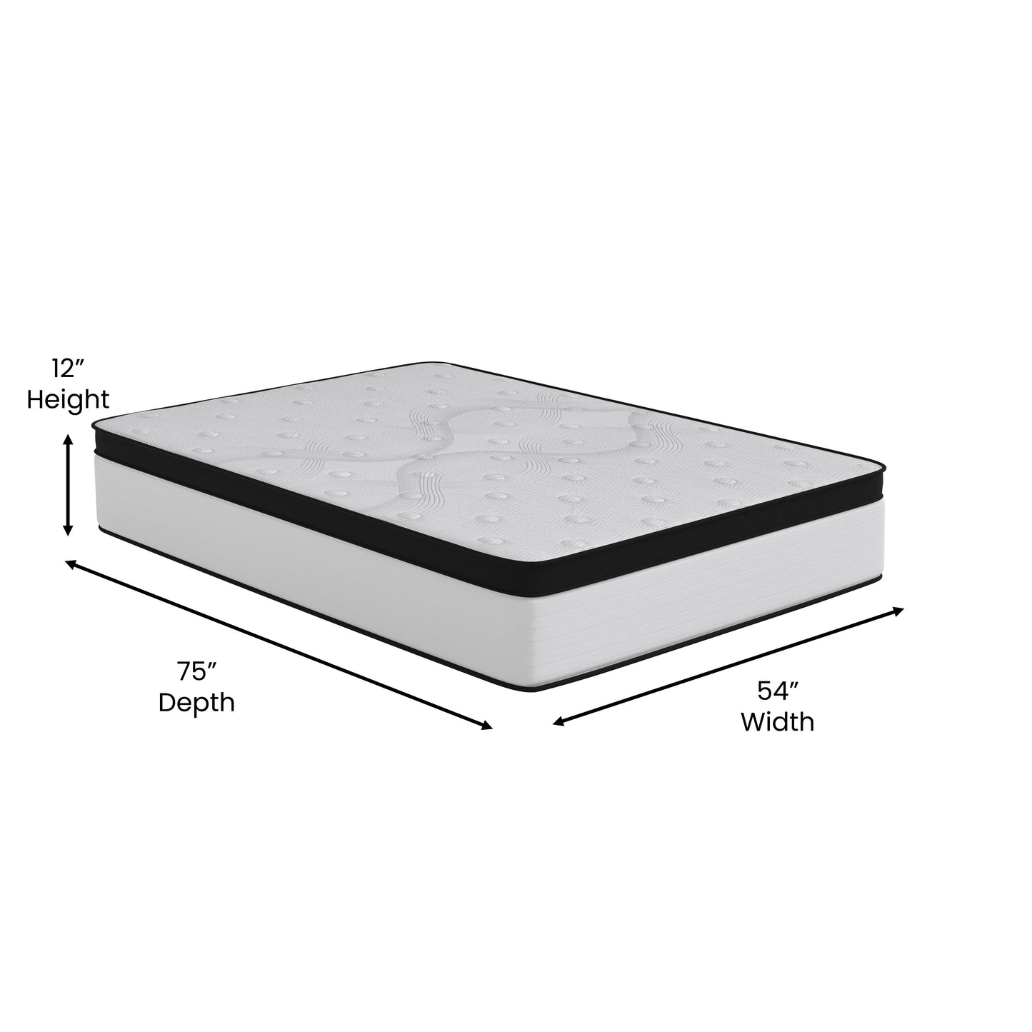 12in Pocket Mattress-Full CL-FR231-12-F-GG