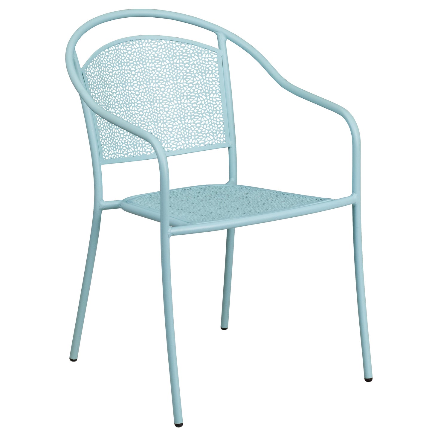 28SQ Sky Blue Patio Table Set CO-28SQ-03CHR2-SKY-GG