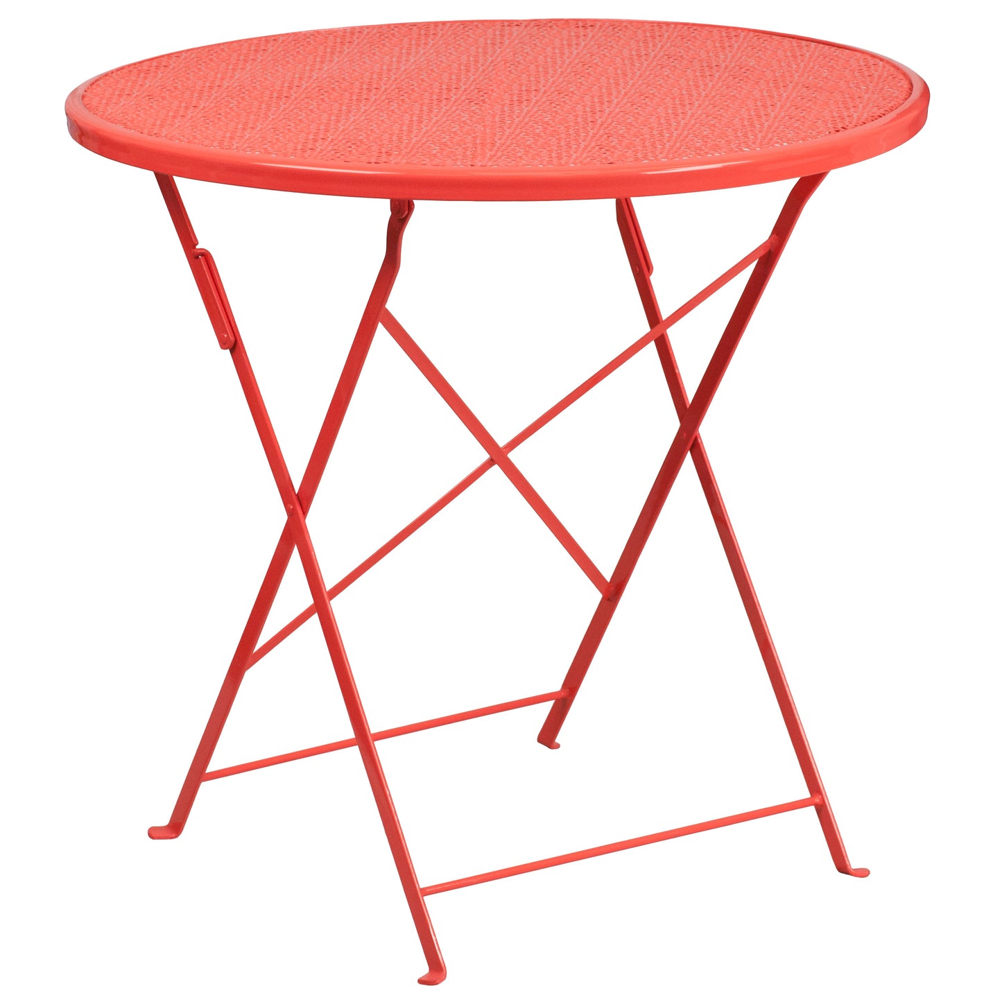 30RD Coral Fold Patio Set CO-30RDF-02CHR4-RED-GG