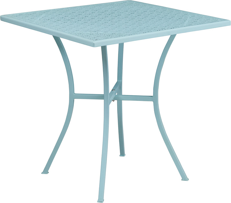 28SQ Sky Blue Patio Table CO-5-SKY-GG