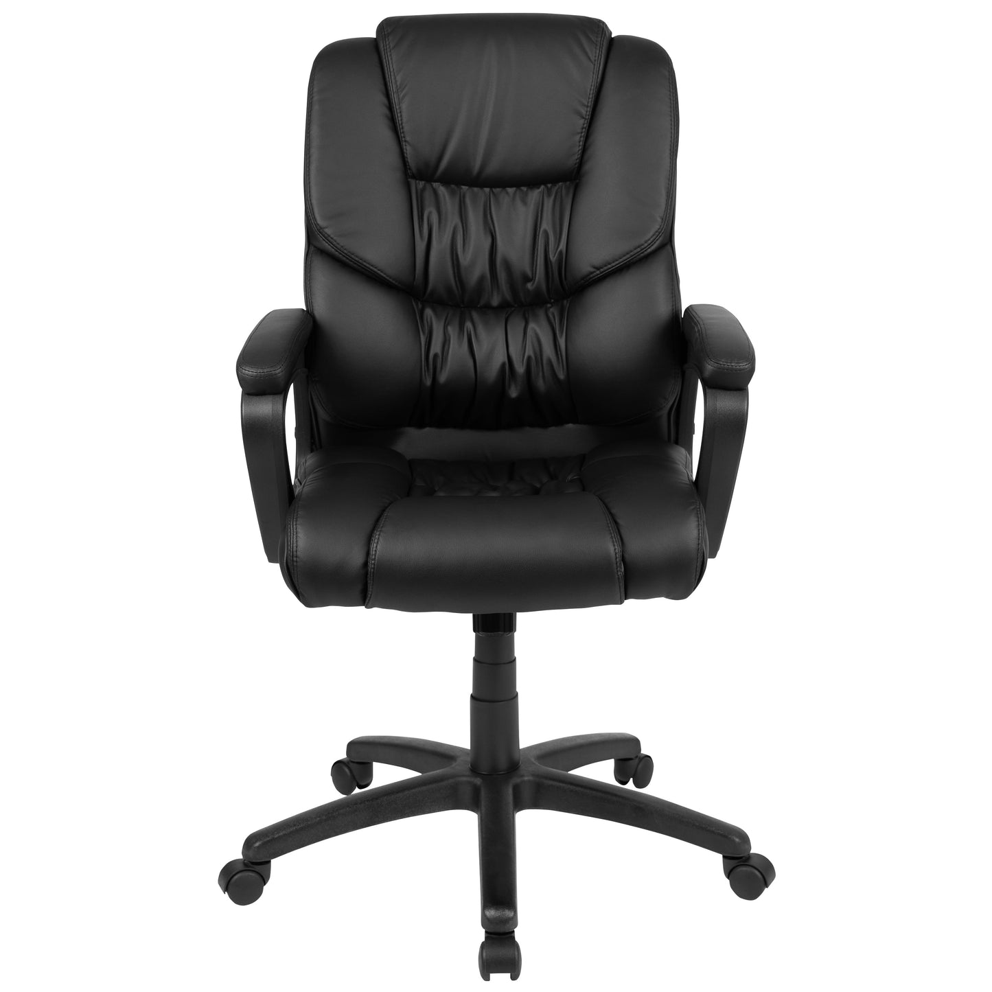 Black Big & Tall Leather Chair CX-1179H-BK-GG