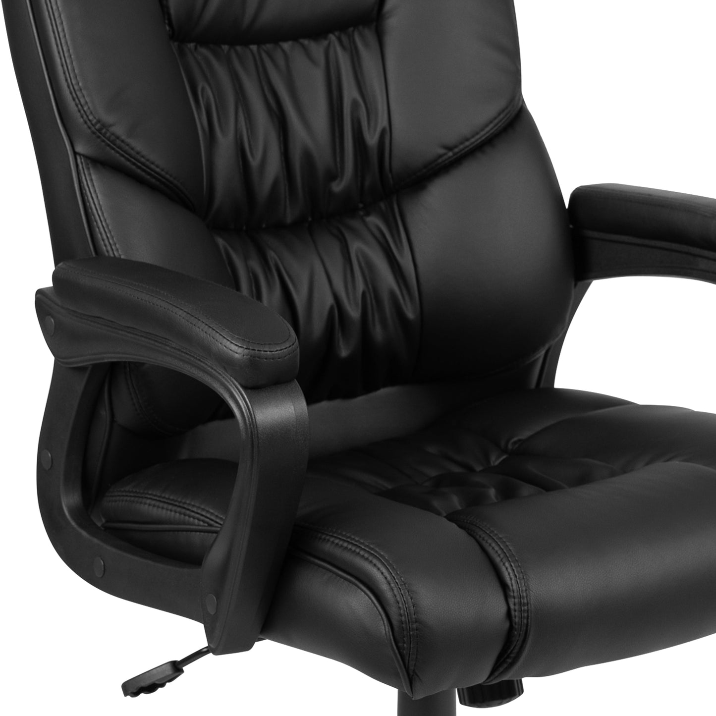 Black Big & Tall Leather Chair CX-1179H-BK-GG