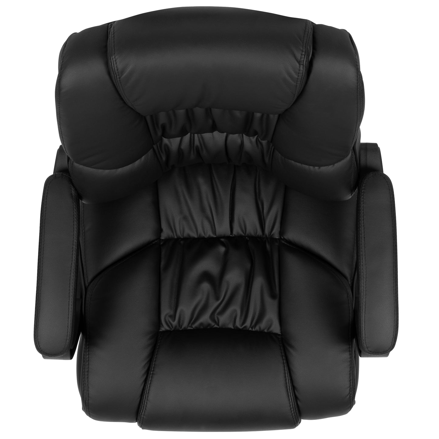 Black Big & Tall Leather Chair CX-1179H-BK-GG