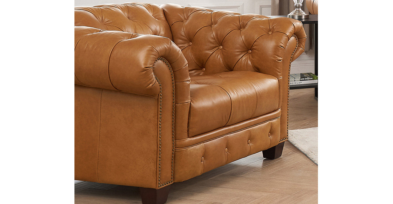 York Waxy Pull-up Leather Sofa Collection