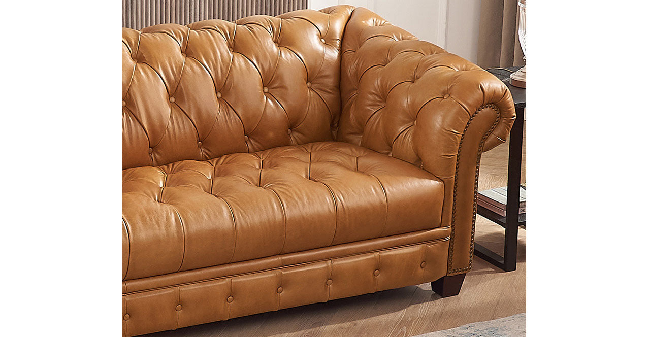 York Waxy Pull-up Leather Sofa Collection