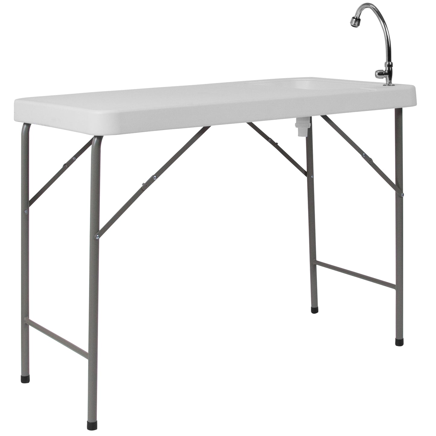 23x45 White Fold Table/Sink DAD-PYZ-116-GG