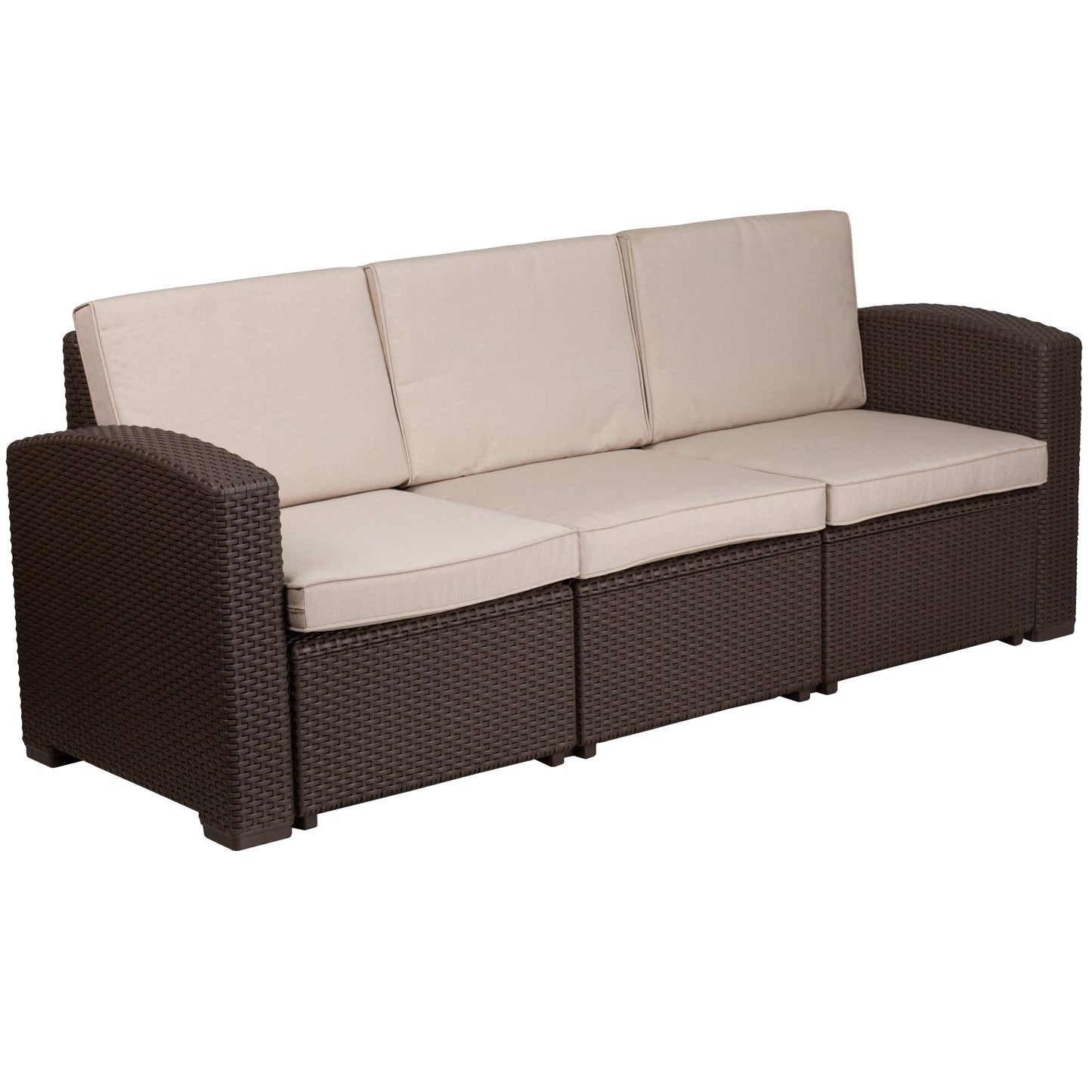 5 PC Brown Outdoor Rattan Set DAD-SF-113RS-CBN-GG