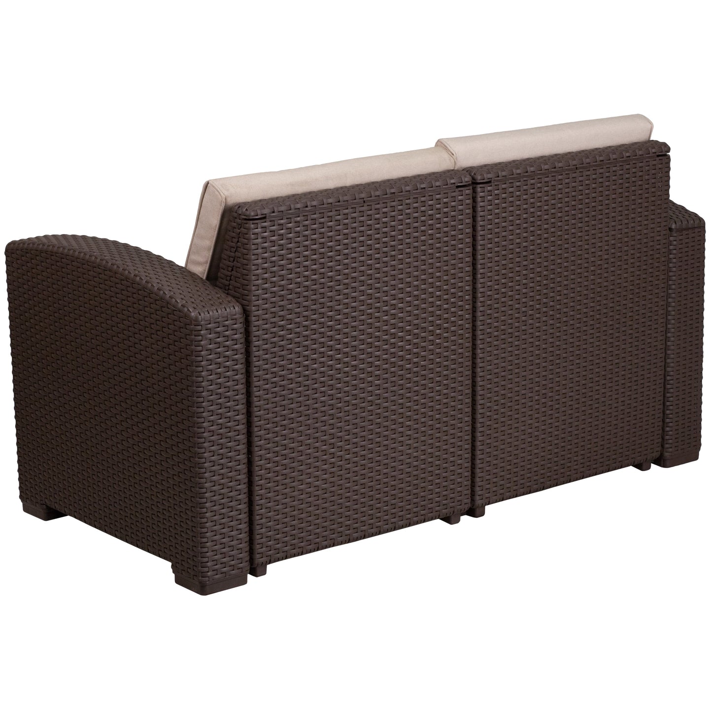 Chocolate Rattan Loveseat DAD-SF1-2-GG