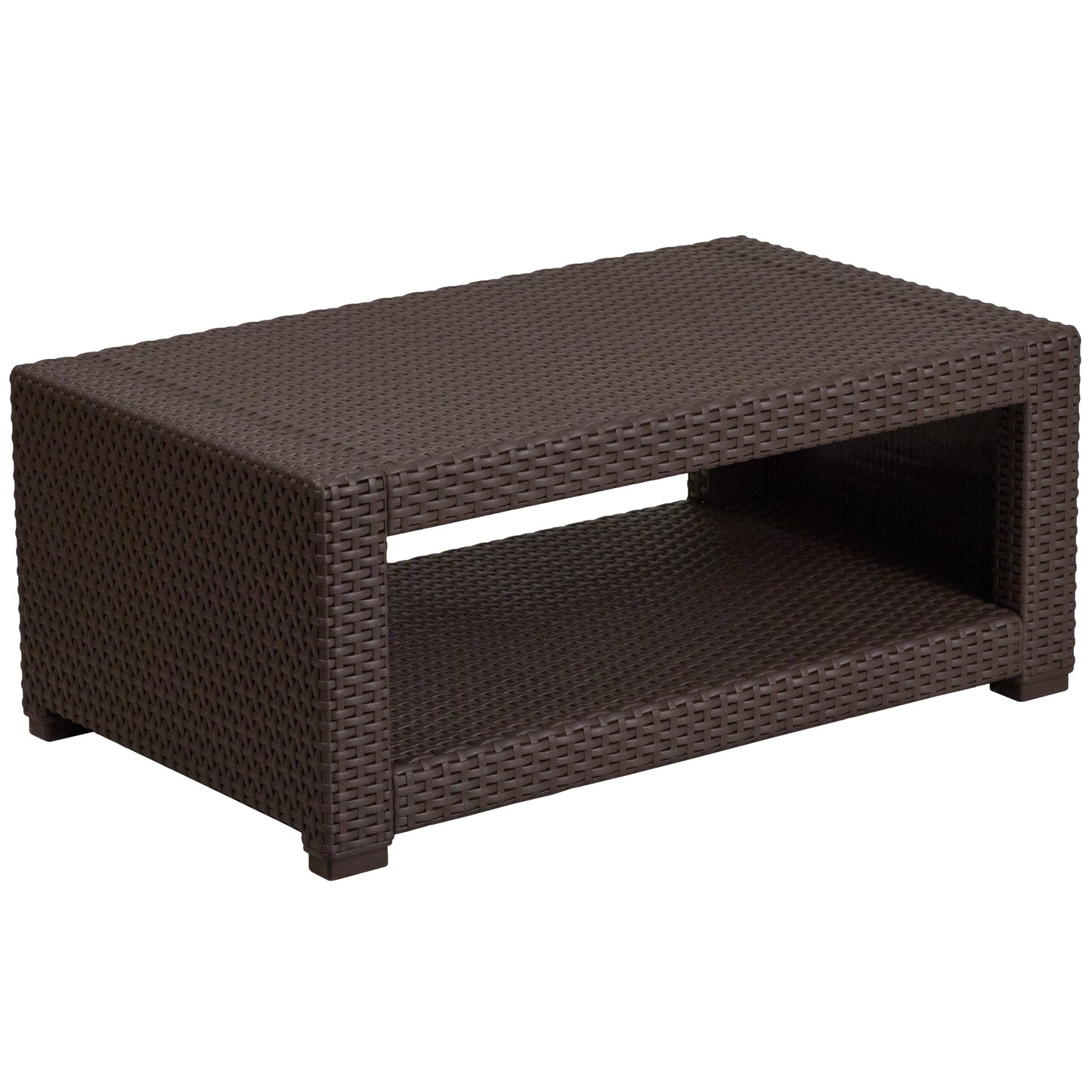 Chocolate Rattan Coffee Table DAD-SF1-R-GG