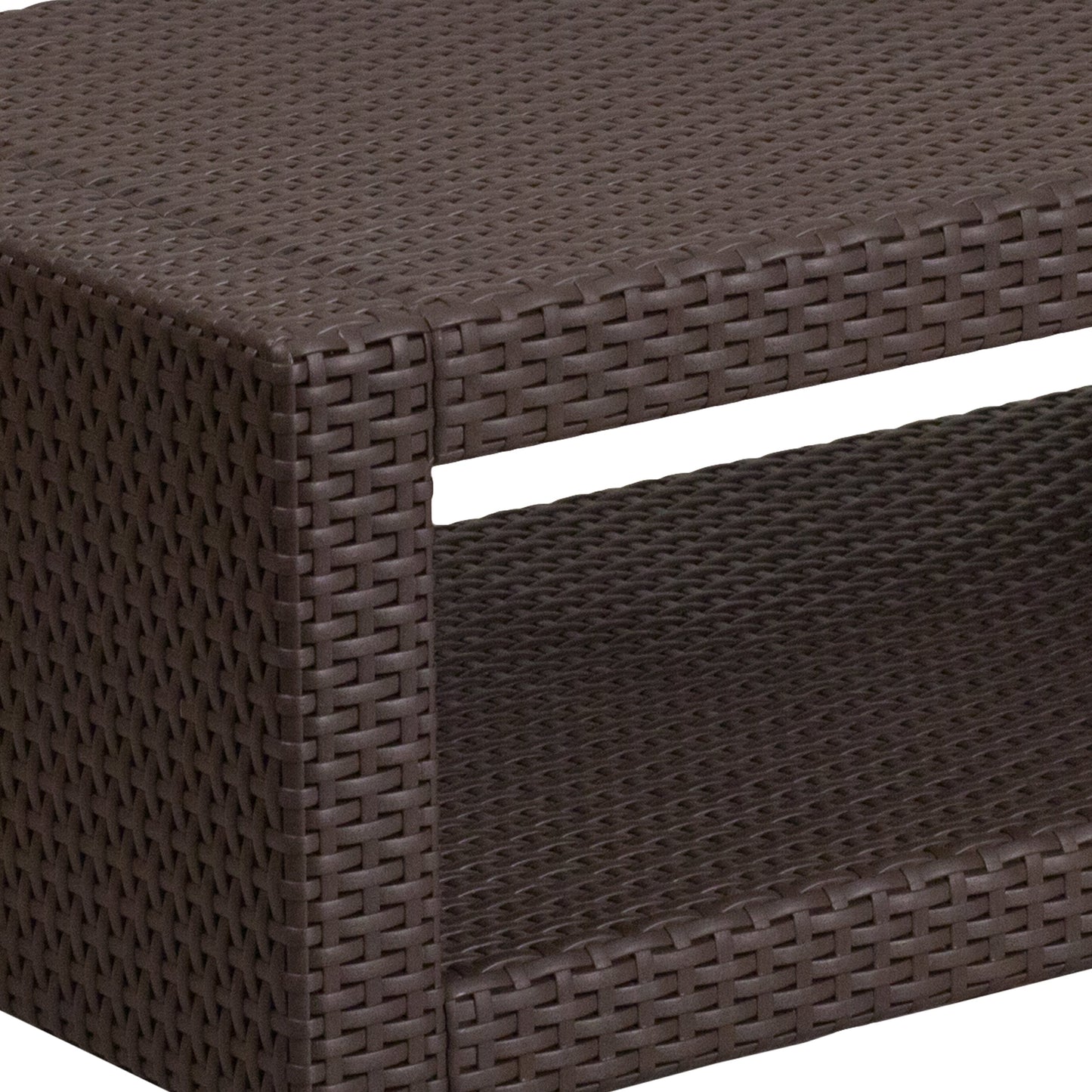 Chocolate Rattan Coffee Table DAD-SF1-R-GG