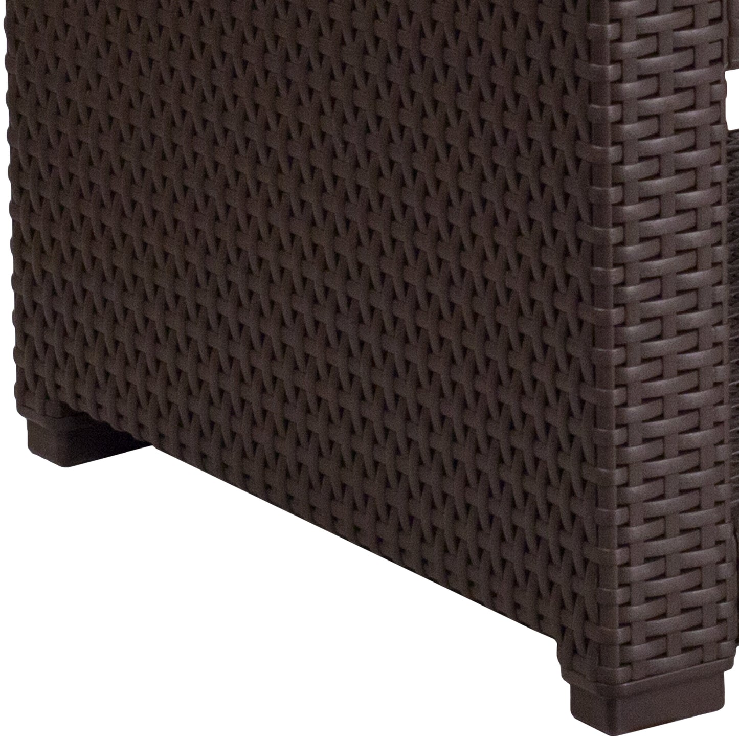 Chocolate Rattan End Table DAD-SF1-S-GG