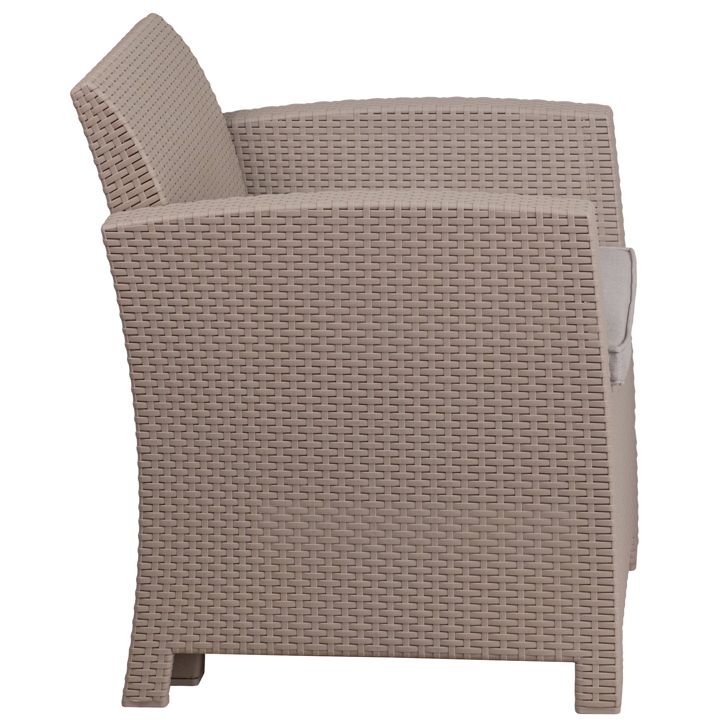 Gray Rattan Outdoor Chair DAD-SF2-1-GG