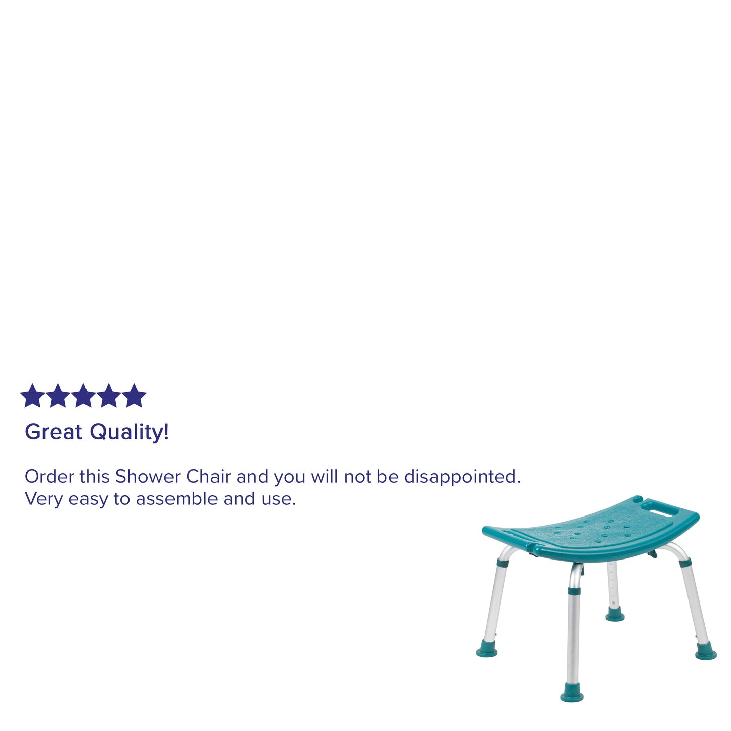 Teal Bath & Shower Chair DC-HY3410L-TL-GG