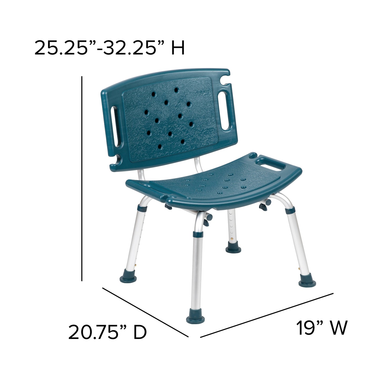 Navy Bath & Shower Chair DC-HY3501L-NV-GG