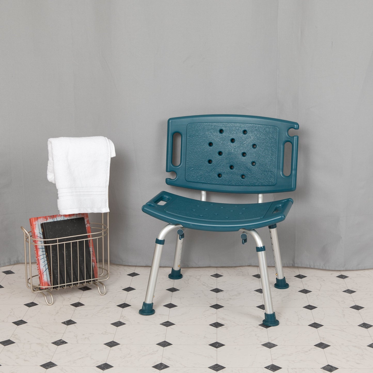 Navy Bath & Shower Chair DC-HY3501L-NV-GG