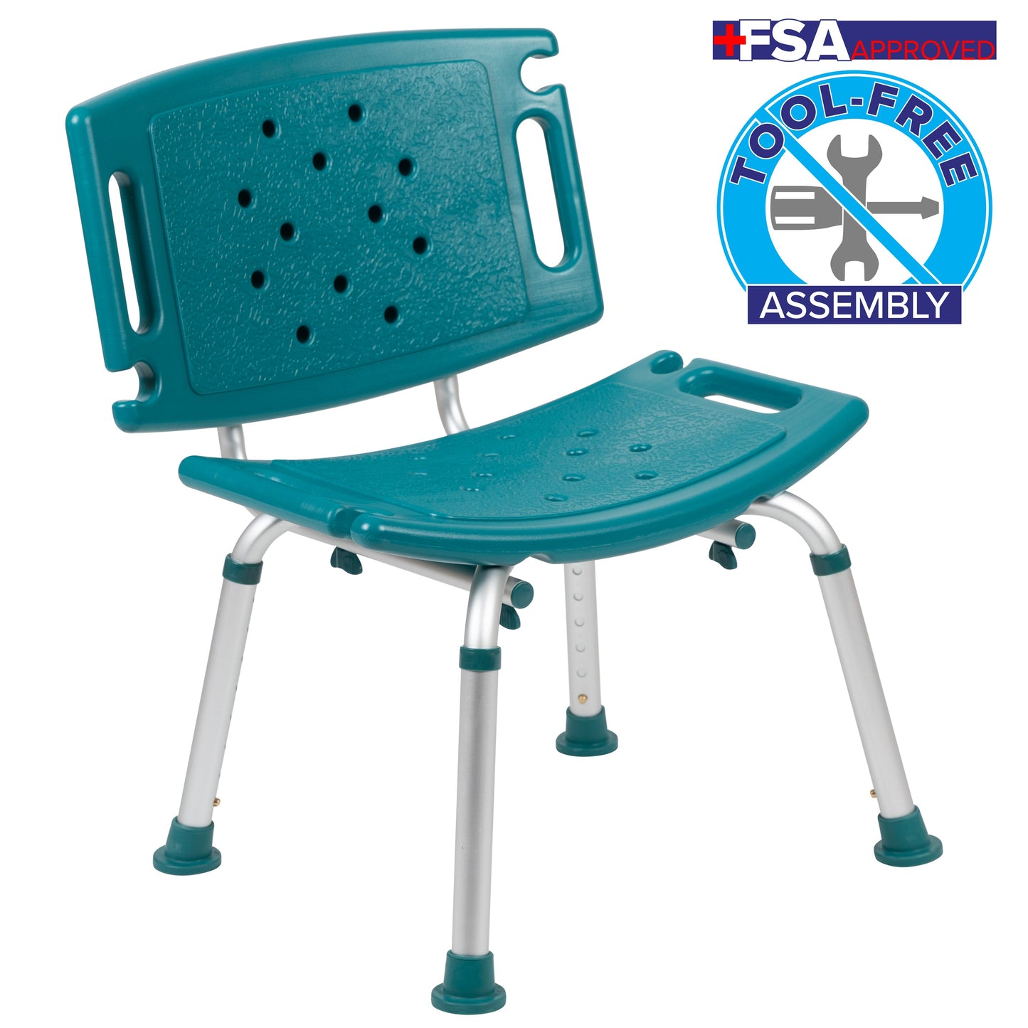 Teal Bath & Shower Chair DC-HY3501L-TL-GG