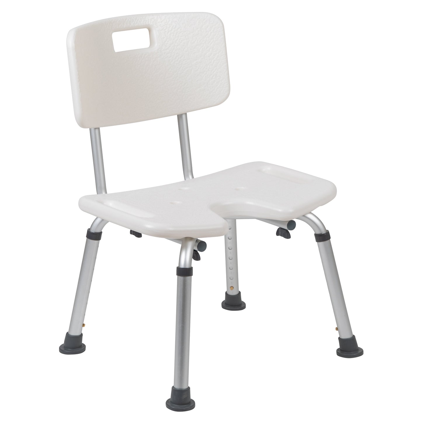 White U-Shaped Shower Chair DC-HY3502L-WH-GG