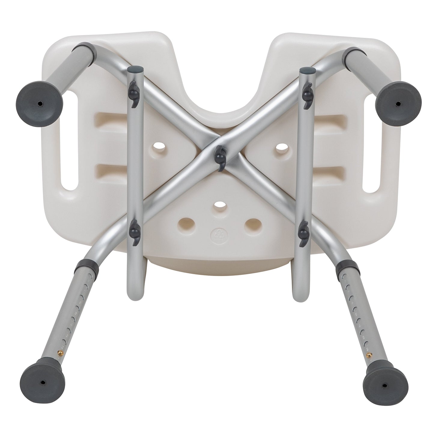 White U-Shaped Shower Chair DC-HY3502L-WH-GG