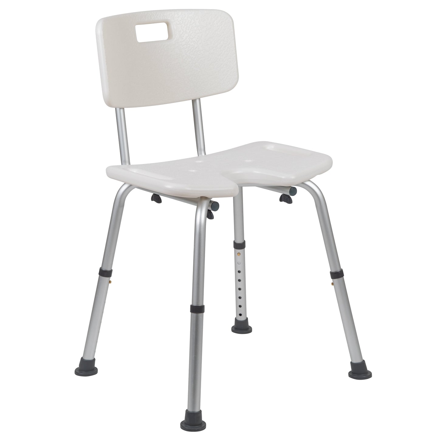 White U-Shaped Shower Chair DC-HY3502L-WH-GG