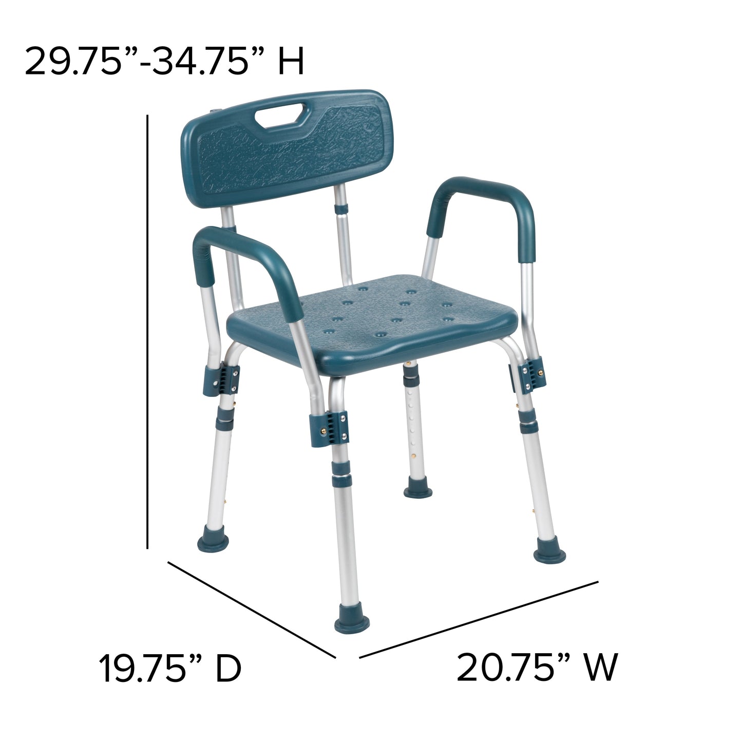 Navy Quick Release Bath Chair DC-HY3523L-NV-GG