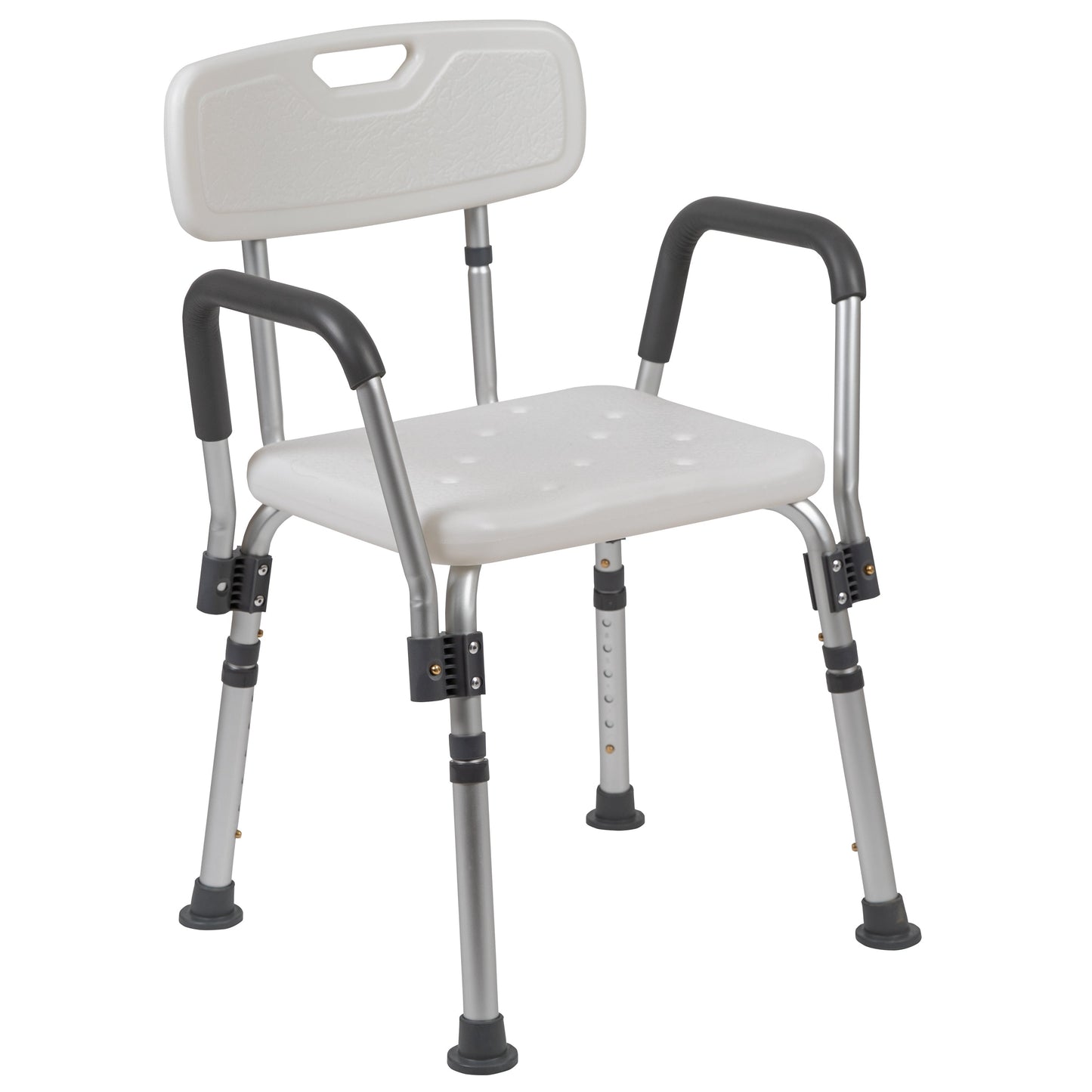 White Quick Release Bath Chair DC-HY3523L-WH-GG