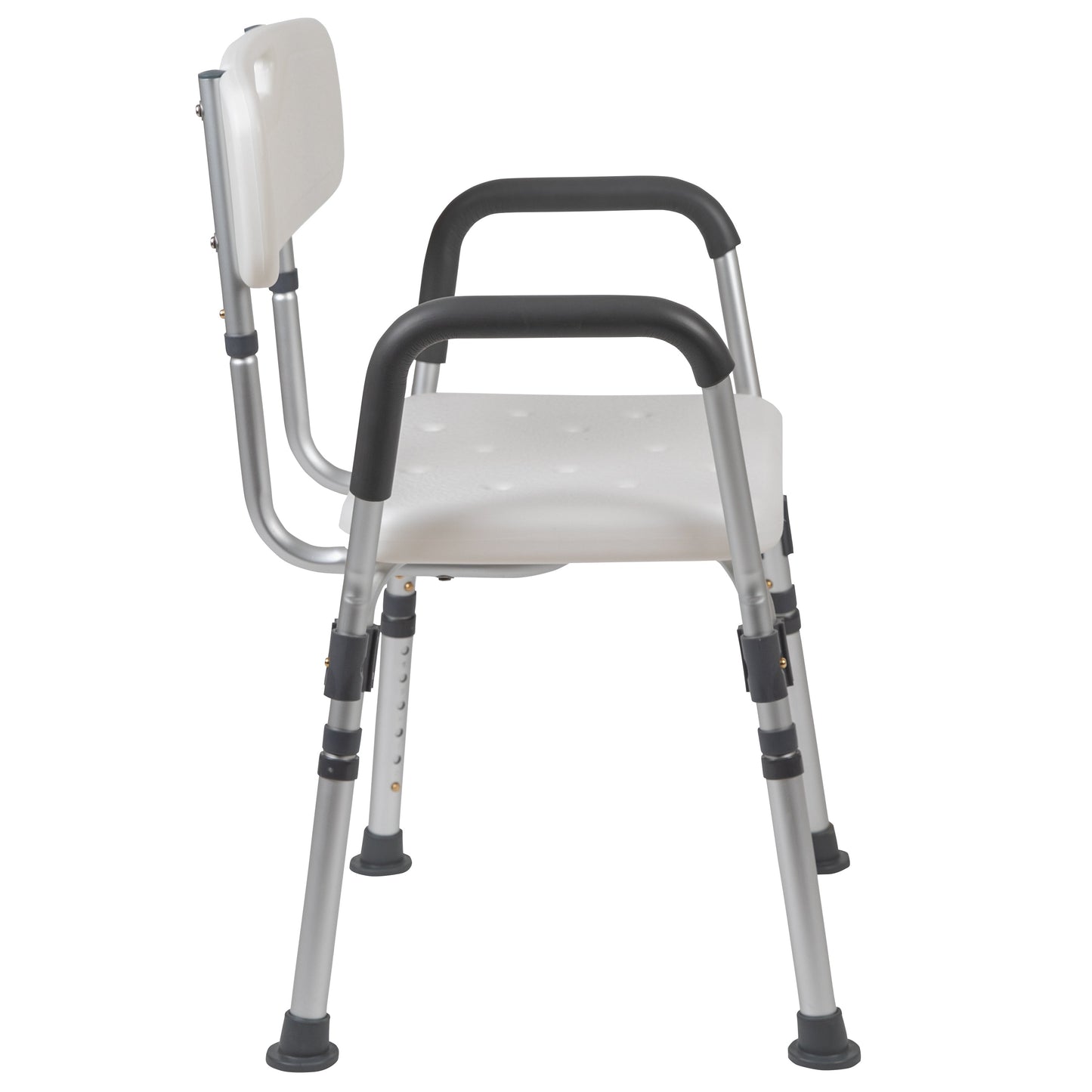 White Quick Release Bath Chair DC-HY3523L-WH-GG