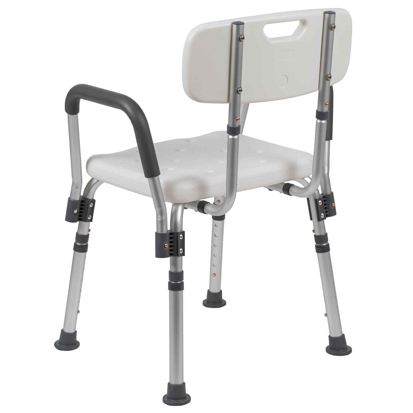 White Quick Release Bath Chair DC-HY3523L-WH-GG