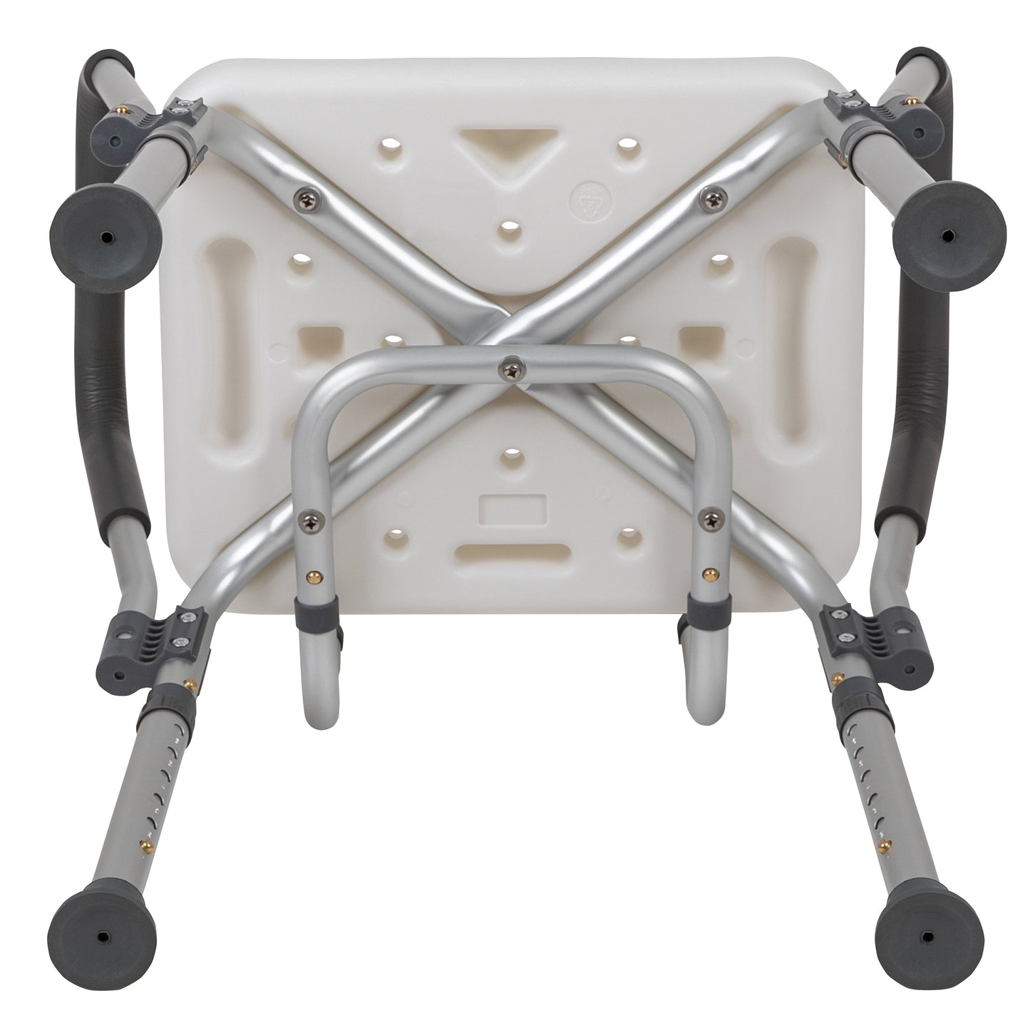 White Quick Release Bath Chair DC-HY3523L-WH-GG