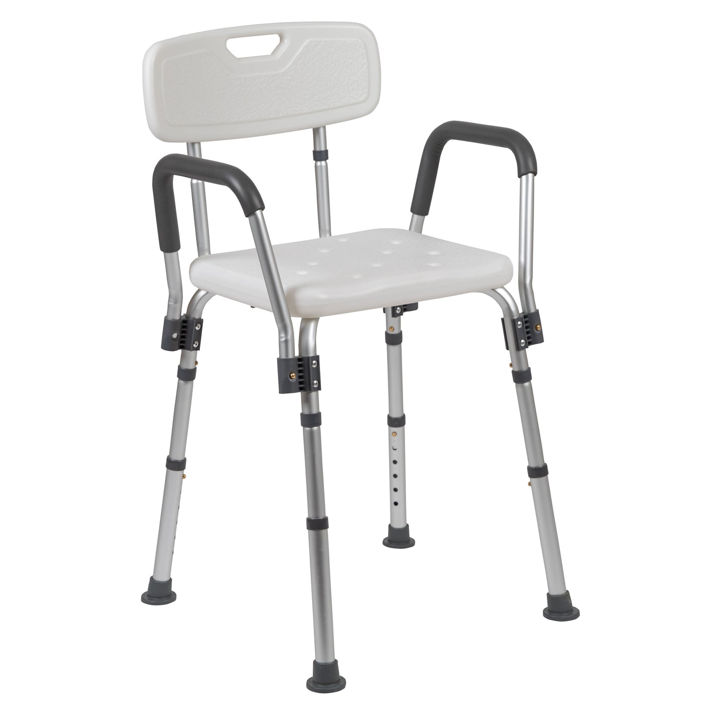 White Quick Release Bath Chair DC-HY3523L-WH-GG