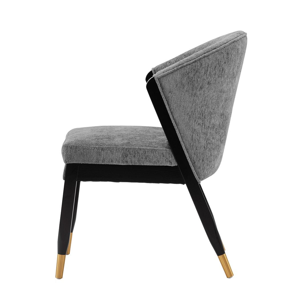 Manhattan Comfort Modern Ola Boucle Dining Chair in Grey