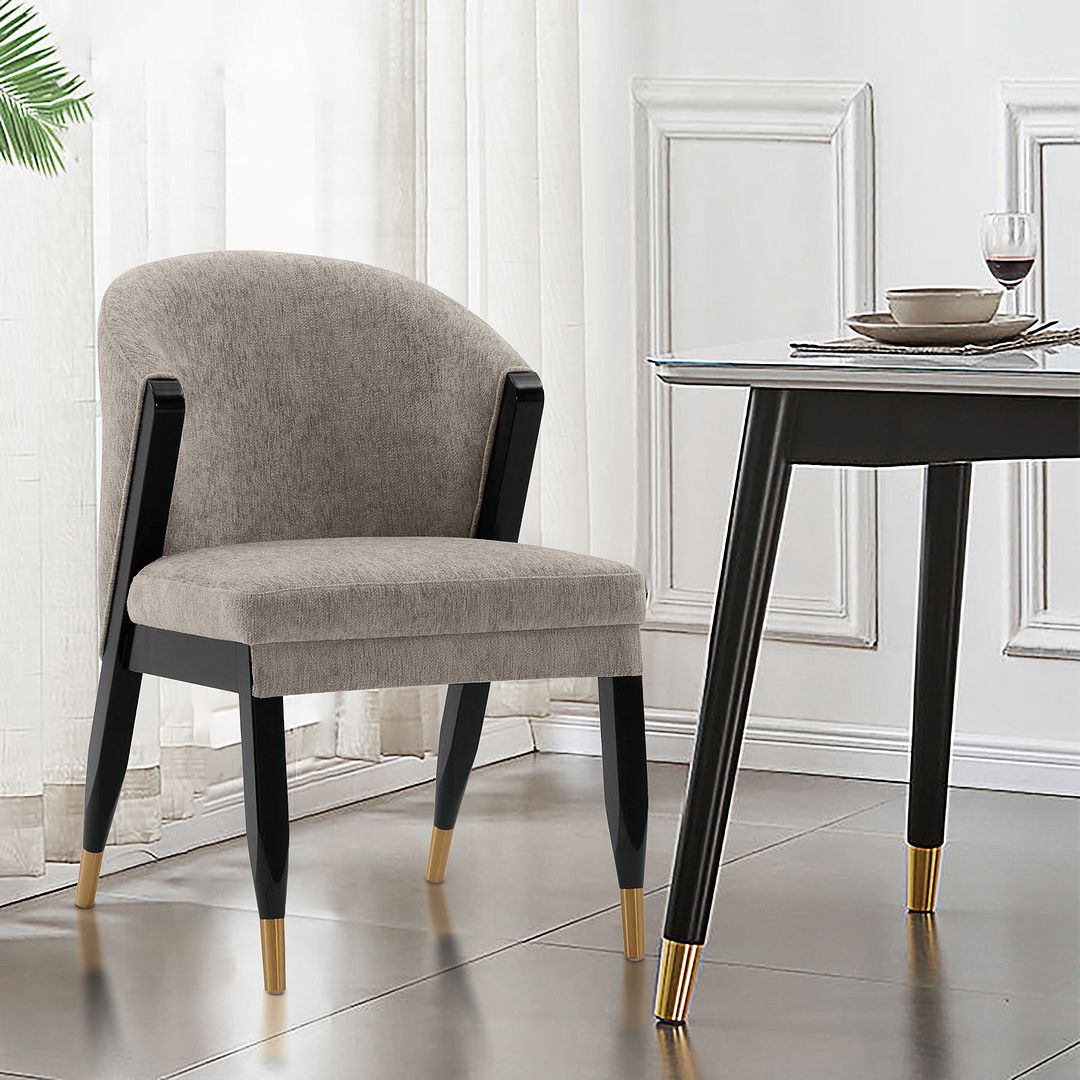 Manhattan Comfort Modern Ola Boucle Dining Chair in Stone