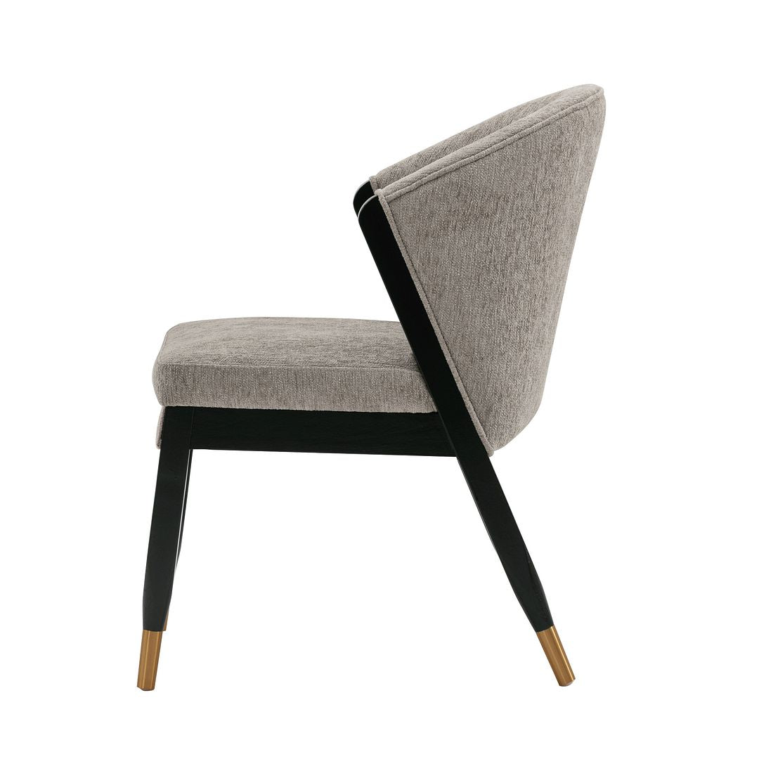 Manhattan Comfort Modern Ola Boucle Dining Chair in Stone