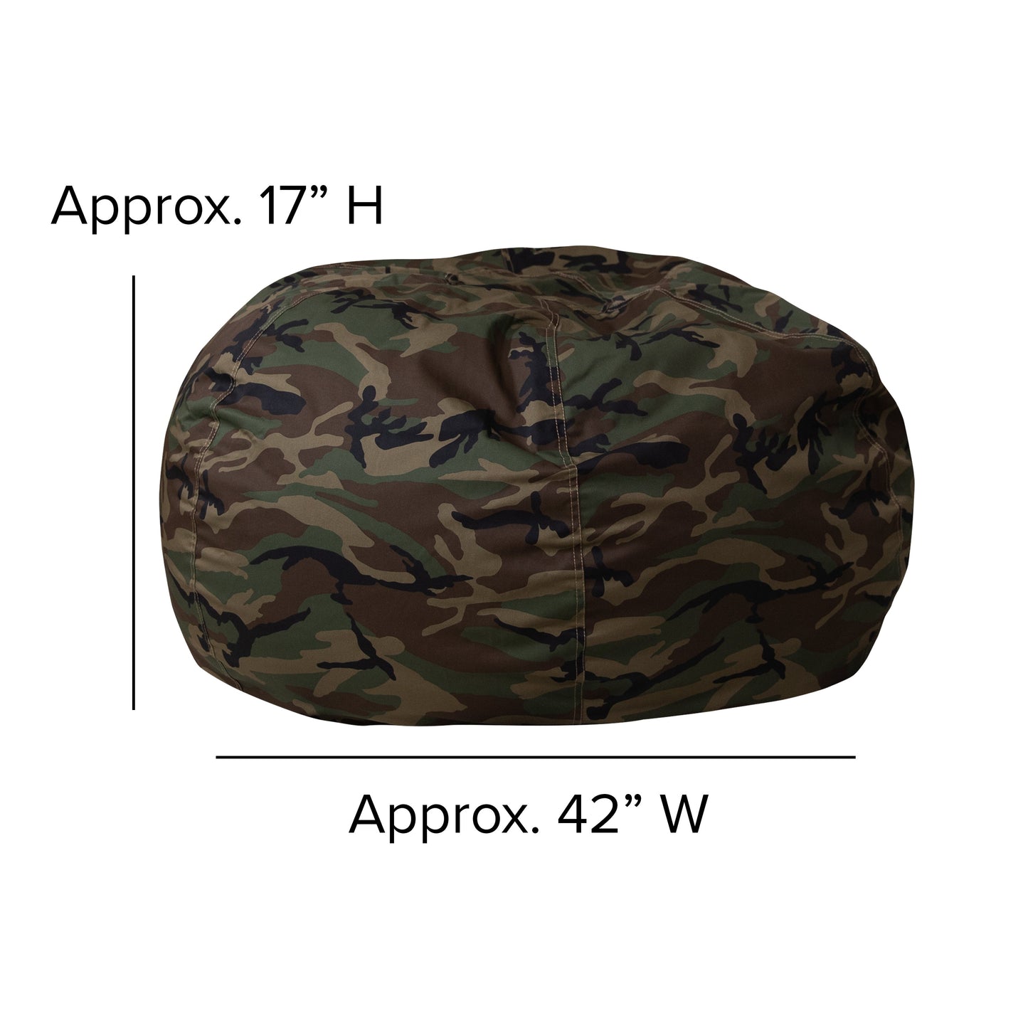 Camouflage Bean Bag Chair DG-BEAN-LARGE-CAMO-GG