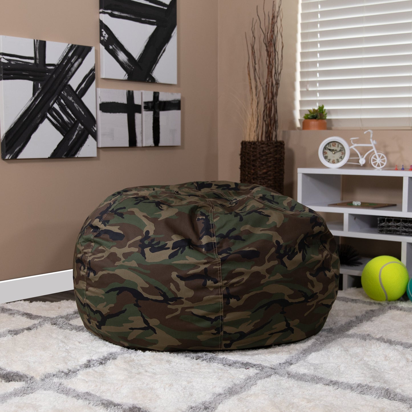 Camouflage Bean Bag Chair DG-BEAN-LARGE-CAMO-GG