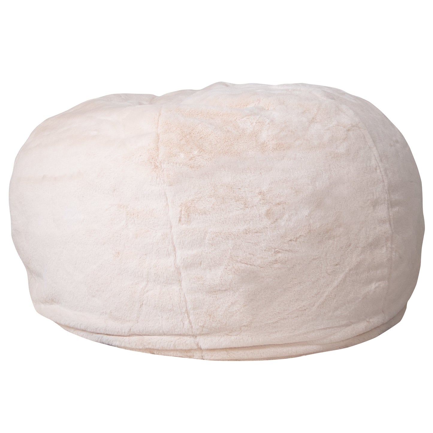 White Furry Bean Bag Chair DG-BEAN-LARGE-FUR-WH-GG