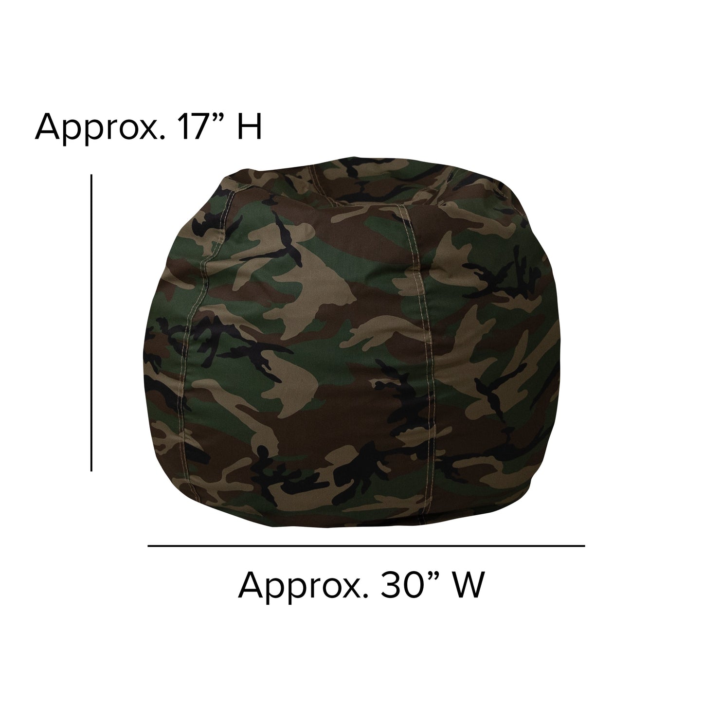 Camouflage Bean Bag Chair DG-BEAN-SMALL-CAMO-GG