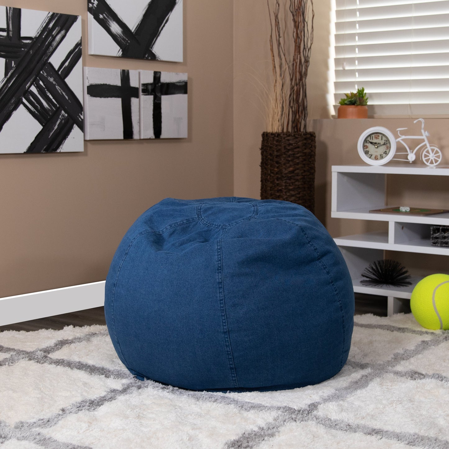 Denim Bean Bag Chair DG-BEAN-SMALL-DENIM-GG